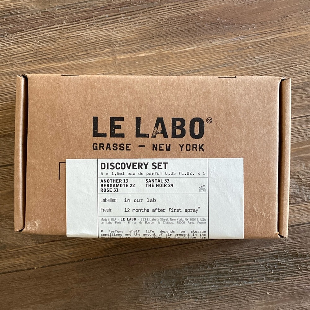 Le Labo Discovery Set: .05oz each x 5